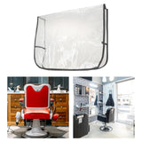 Maxbell 2xChair Back Cover Waterproof Styling Chair for Beauty Center Hairdressing SPA Black Square L