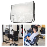 Maxbell 2xChair Back Cover Waterproof Styling Chair for Beauty Center Hairdressing SPA Black Square L