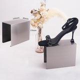 Maxbell 3xHandbag Shoe Display Stand Rack Stainless Steel for Home Restaurants Parties Long and Tall