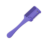 Maxbell Maxbell Hair Razor Comb 2 in 1 Hair Cutter Razor Comb for Salon Hair Cutting Styling violet