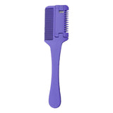 Maxbell Maxbell Hair Razor Comb 2 in 1 Hair Cutter Razor Comb for Salon Hair Cutting Styling violet