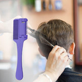 Maxbell Maxbell Hair Razor Comb 2 in 1 Hair Cutter Razor Comb for Salon Hair Cutting Styling violet