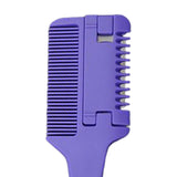 Maxbell Maxbell Hair Razor Comb 2 in 1 Hair Cutter Razor Comb for Salon Hair Cutting Styling violet