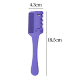 Maxbell Maxbell Hair Razor Comb 2 in 1 Hair Cutter Razor Comb for Salon Hair Cutting Styling violet