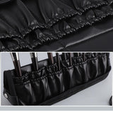 Maxbell Maxbell Cosmetic Bag Large Capacity Brush Organizer Practical Makeup Brush Organizer Cross pattern