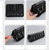 Maxbell Maxbell Cosmetic Bag Large Capacity Brush Organizer Practical Makeup Brush Organizer Cross pattern