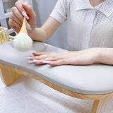Maxbell Maxbell Nail Hand Rest Comfortable Multifunction Portable Removable Manicure Armrest Milk Coffee Color