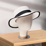 Maxbell Maxbell Hat Rack Multifunctional Cap Stand for Salons Homes Smooth Surface Accessory Argent Bottom