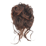 Maxbell Maxbell Hairdresser Elastic Long Beard Balls Head for Women Girls Adding Bun Fullness light brown