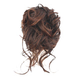 Maxbell Maxbell Hairdresser Elastic Long Beard Balls Head for Women Girls Adding Bun Fullness light brown