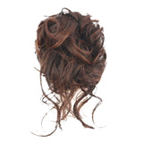 Maxbell Maxbell Hairdresser Elastic Long Beard Balls Head for Women Girls Adding Bun Fullness light brown