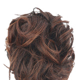 Maxbell Maxbell Hairdresser Elastic Long Beard Balls Head for Women Girls Adding Bun Fullness light brown