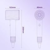 Maxbell Maxbell Portable Hair Dryer Powerful 2400W Home Salon Traveling Use Ionic Blow Dryer violet