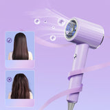 Maxbell Maxbell Portable Hair Dryer Powerful 2400W Home Salon Traveling Use Ionic Blow Dryer violet