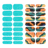 Maxbell Maxbell 16 Pieces Full Nail Wraps Gifts Beauty Cured Gel Nail Strips for Women Salon Green