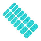 Maxbell Maxbell 16 Pieces Full Nail Wraps Gifts Beauty Cured Gel Nail Strips for Women Salon Green