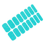Maxbell Maxbell 16 Pieces Full Nail Wraps Gifts Beauty Cured Gel Nail Strips for Women Salon Green