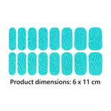 Maxbell Maxbell 16 Pieces Full Nail Wraps Gifts Beauty Cured Gel Nail Strips for Women Salon Green