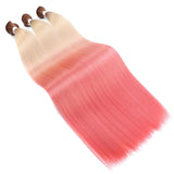 Maxbell Maxbell Weave Bundles Hair Extension Straight Bundle for Wedding Dates Birthday Red