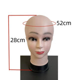 Maxbell Maxbell Wig Hat Display Holder Female Mannequin Head Model for Home Salon and Travel