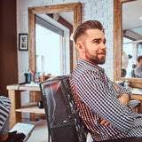 Maxbell 2xHair Salon Chair Cover Chair Backrest Protective Cover for Office Home Salon Black Edge