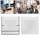 Maxbell 2xHair Salon Chair Cover Chair Backrest Protective Cover for Office Home Salon Black Edge