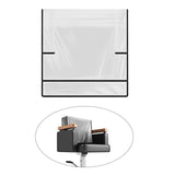 Maxbell 2xHair Salon Chair Cover Chair Backrest Protective Cover for Office Home Salon Black Edge