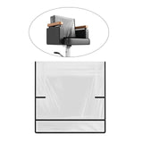 Maxbell 2xHair Salon Chair Cover Chair Backrest Protective Cover for Office Home Salon Black Edge