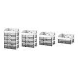 Maxbell Maxbell Vanity Counter Cosmetic Drawer Storage Box Multifunctional for Dresser Table 1 Drawer 22x17x14cm