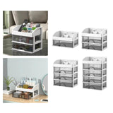 Maxbell Maxbell Vanity Counter Cosmetic Drawer Storage Box Multifunctional for Dresser Table 1 Drawer 22x17x14cm