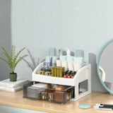 Maxbell Maxbell Vanity Counter Cosmetic Drawer Storage Box Multifunctional for Dresser Table 1 Drawer 22x17x14cm