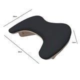 Maxbell Maxbell PU Leather U Shape Arm Rest Nail Hand Rest for Home DIY Salons Acrylic Nails black with black mat