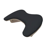 Maxbell Maxbell PU Leather U Shape Arm Rest Nail Hand Rest for Home DIY Salons Acrylic Nails black with black mat