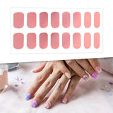 Maxbell Maxbell Nail Stickers Novelty Toe Nail Polish Stickers Simple Decoration Nail Decals Light Rose Pink