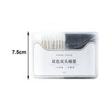 Maxbell Maxbell Double Tipped Cotton Swabs Beauty Cleaning Cotton Sticks for SPA Trips Salon white  black 200pcs