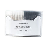 Maxbell Maxbell Double Tipped Cotton Swabs Beauty Cleaning Cotton Sticks for SPA Trips Salon white  black 200pcs