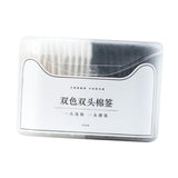 Maxbell Maxbell Double Tipped Cotton Swabs Beauty Cleaning Cotton Sticks for SPA Trips Salon white  black 200pcs