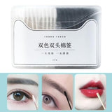 Maxbell Maxbell Double Tipped Cotton Swabs Beauty Cleaning Cotton Sticks for SPA Trips Salon white  black 200pcs