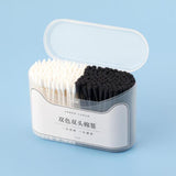 Maxbell Maxbell Double Tipped Cotton Swabs Beauty Cleaning Cotton Sticks for SPA Trips Salon white  black 200pcs