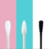 Maxbell Maxbell Double Tipped Cotton Swabs Beauty Cleaning Cotton Sticks for SPA Trips Salon white  black 200pcs