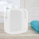 Maxbell Maxbell Silicone Cosmetic Bag with Zipper Portable Toiletry Bag for Gym Travel Women white