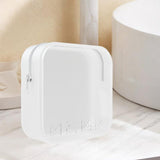 Maxbell Maxbell Silicone Cosmetic Bag with Zipper Portable Toiletry Bag for Gym Travel Women white