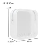 Maxbell Maxbell Silicone Cosmetic Bag with Zipper Portable Toiletry Bag for Gym Travel Women white