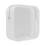 Maxbell Maxbell Silicone Cosmetic Bag with Zipper Portable Toiletry Bag for Gym Travel Women white