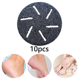 Maxbell 10Pcs Sandpaper Paper disks Replacement Electric Foot Rasp files Grit Refill Discs Engraved Surface