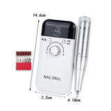 Maxbell Maxbell Electric Nail Drill Machine 45000RPM Nail File for Trimming Removing Cutting white