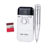 Maxbell Maxbell Electric Nail Drill Machine 45000RPM Nail File for Trimming Removing Cutting white
