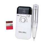 Maxbell Maxbell Electric Nail Drill Machine 45000RPM Nail File for Trimming Removing Cutting white