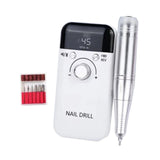 Maxbell Maxbell Electric Nail Drill Machine 45000RPM Nail File for Trimming Removing Cutting white
