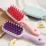 Maxbell Maxbell Silicone Scalp Massager Home Use Hair Styling Tool Scalp Scrubbe Women Salon Pink
